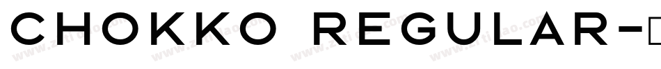 Chokko Regular字体转换